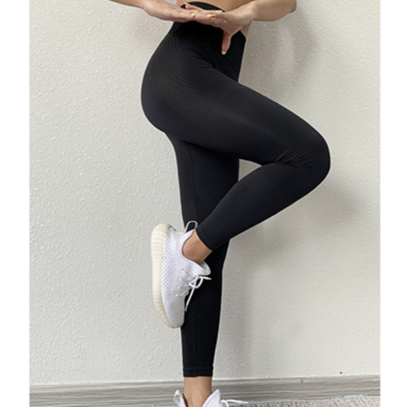 Obcisłe spodnie z wysokim stanem spodnie do jogi dla kobiet prowadzących sportowe spodnie fitness